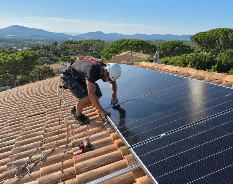 Installateur panneaux solaires Saint-Estève-Janson — pose photovoltaïque sur toiture
