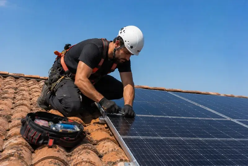 Maintenance et monitoring de panneaux solaires à Saint-Estève-Janson