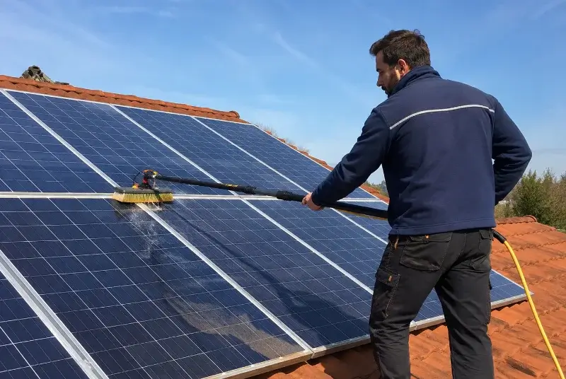 Nettoyage et entretien de panneaux solaires à Saint-Estève-Janson